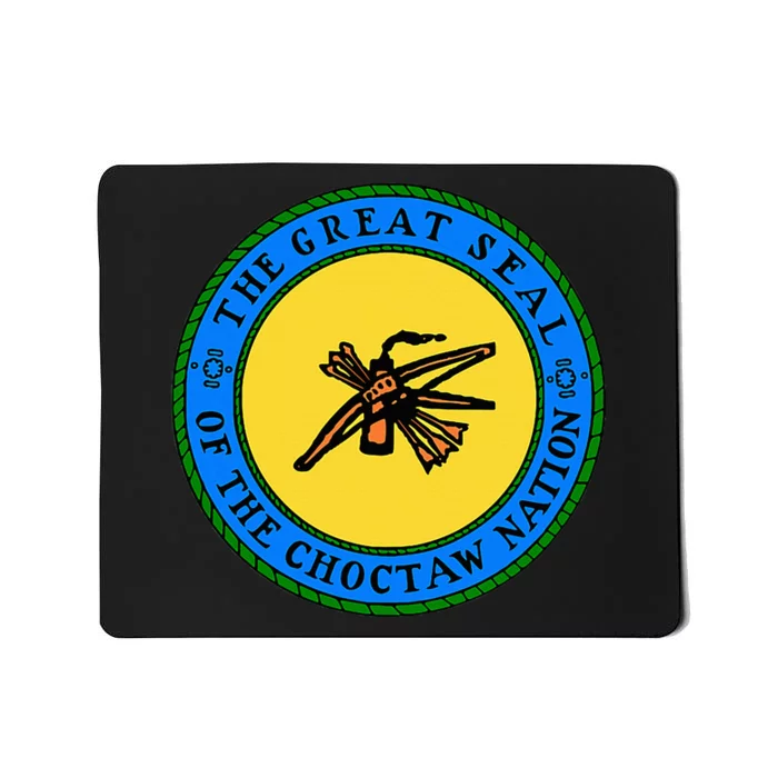 Choctaw Nation Flag Seal Choctaw Mousepad