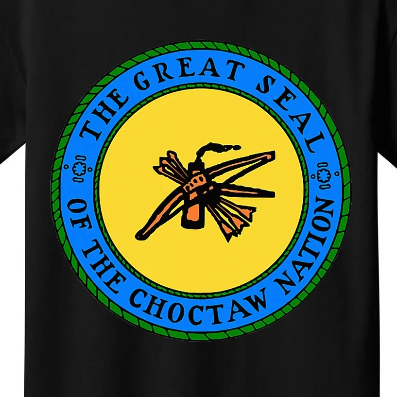 Choctaw Nation Flag Seal Choctaw Kids T-Shirt