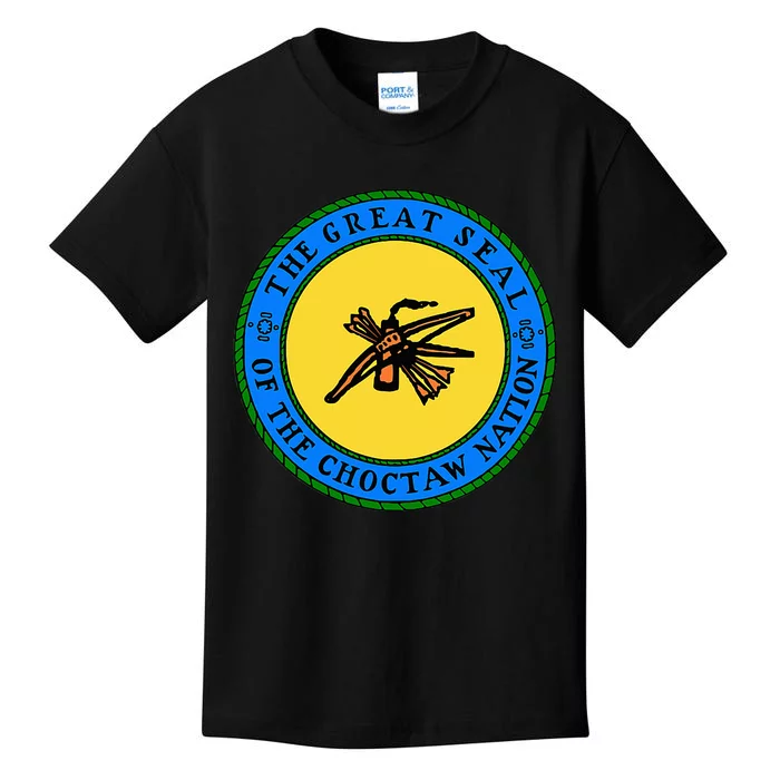 Choctaw Nation Flag Seal Choctaw Kids T-Shirt