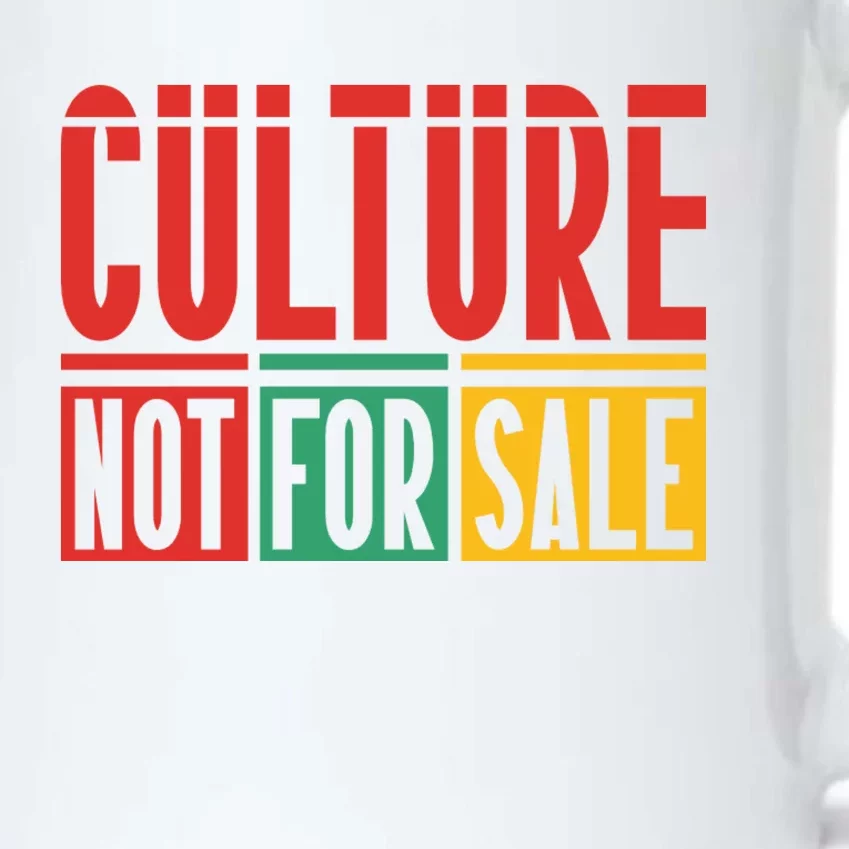 Culture Not For Sale Black Color Changing Mug