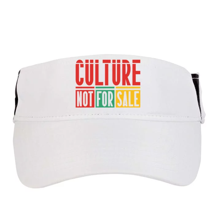 Culture Not For Sale Adult Drive Performance Visor