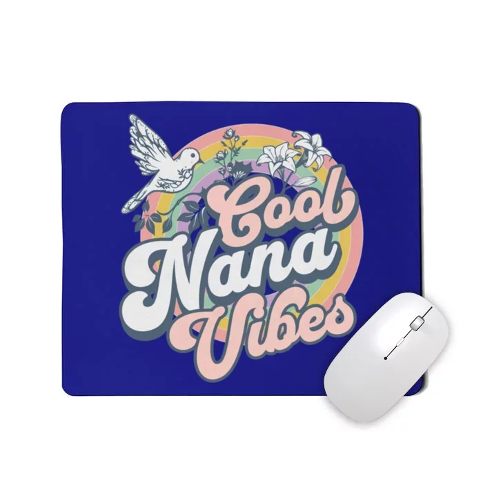 Cool Nana Grandma Retro Groovy And Pretty Gift Mousepad