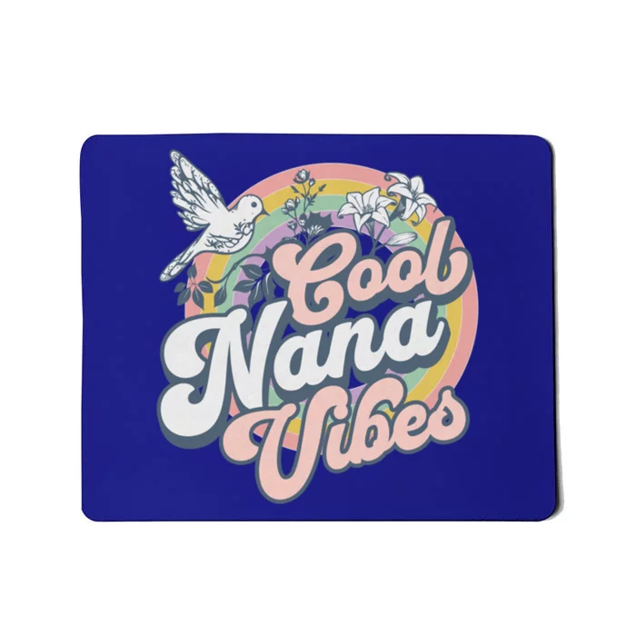 Cool Nana Grandma Retro Groovy And Pretty Gift Mousepad