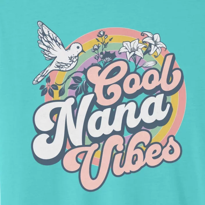 Cool Nana Grandma Retro Groovy And Pretty Gift ChromaSoft Performance T-Shirt