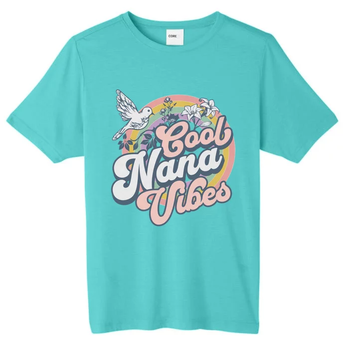 Cool Nana Grandma Retro Groovy And Pretty Gift ChromaSoft Performance T-Shirt