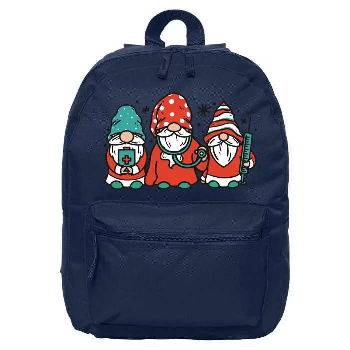 Christmas Nurse Gnomes Holiday 16 in Basic Backpack