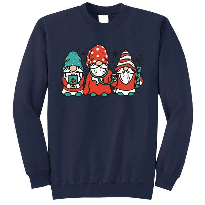 Christmas Nurse Gnomes Holiday Tall Sweatshirt