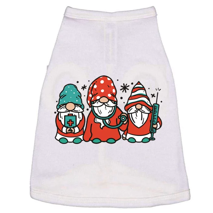 Christmas Nurse Gnomes Holiday Doggie Tank