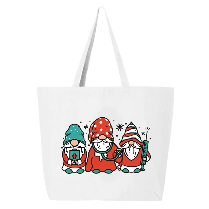 Christmas Nurse Gnomes Holiday 25L Jumbo Tote