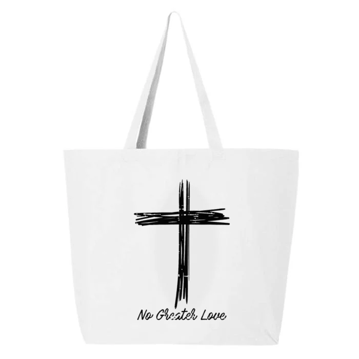 Cross No Greater Love Easter Jesus Religious Women 25L Jumbo Tote