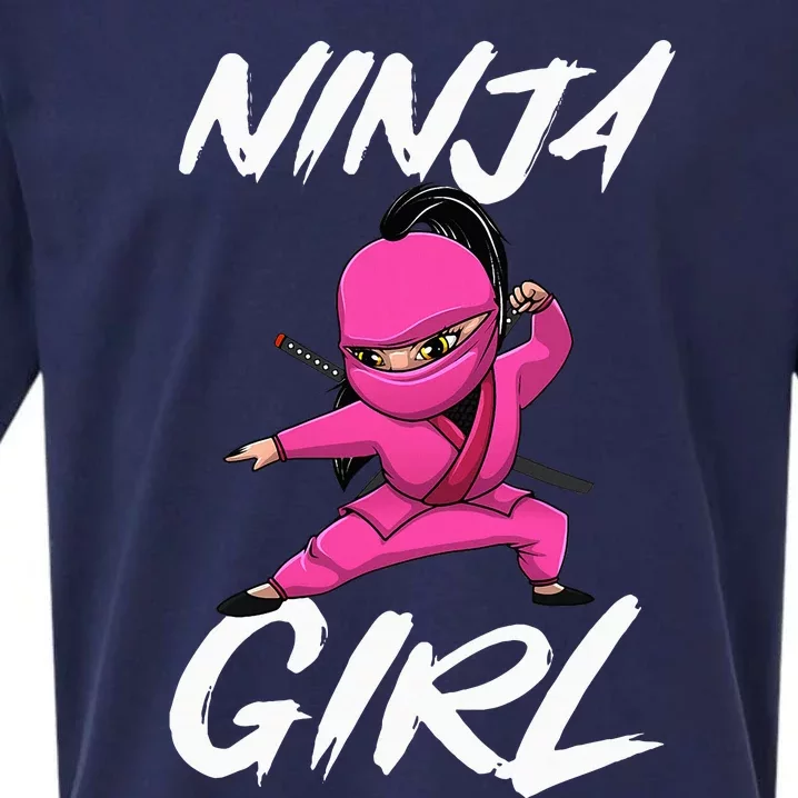 Cool Ninja Girl Art For Ninja Training Warrior Sueded Cloud Jersey T-Shirt