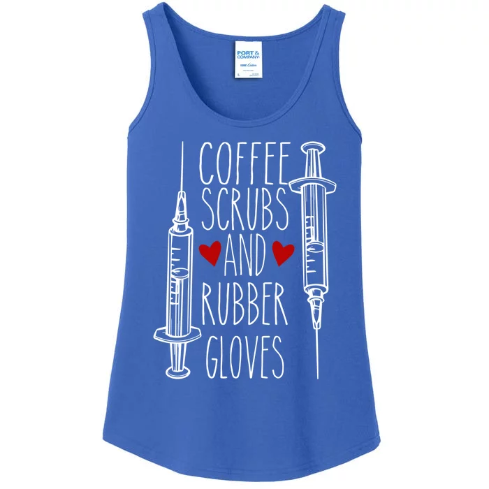 Coffee Nurse Gift Coffee Scrubs And Rubber Gloves Nurse Gift Ladies Essential Tank