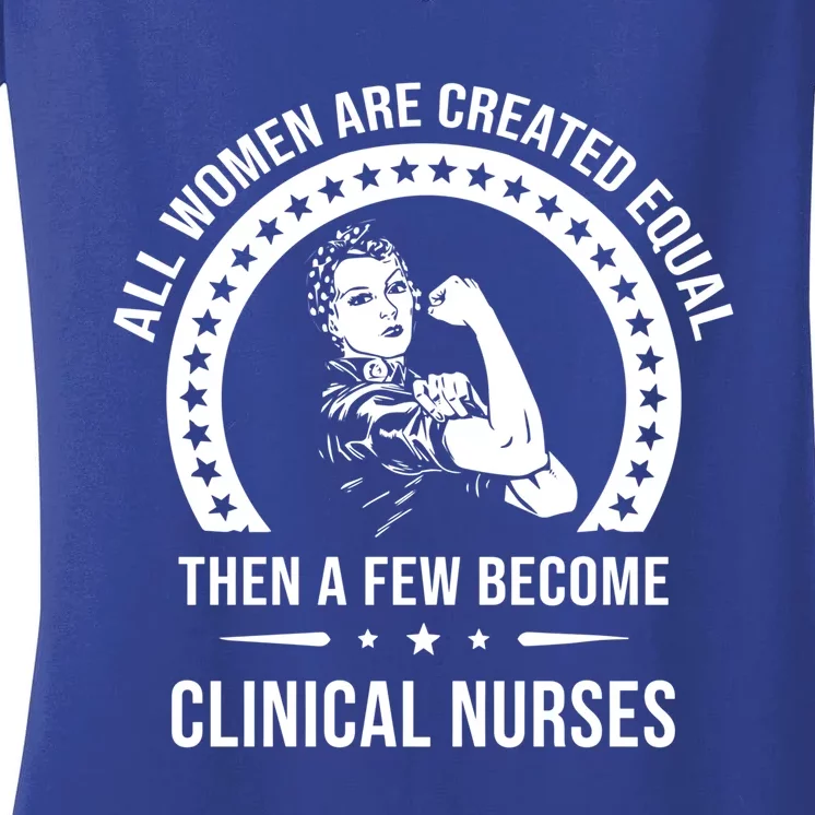 Clinical Nurse Gift Clinical Nurse Gift Women's V-Neck T-Shirt