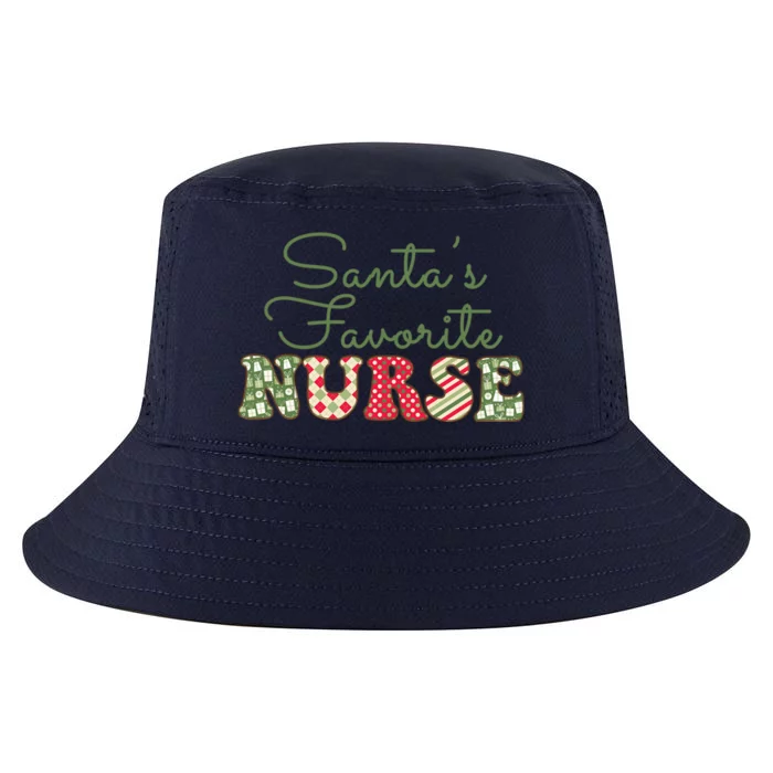 Christmas Nurse Gift Holiday Nurse SantaS Favorite Nurse Gift Cool Comfort Performance Bucket Hat