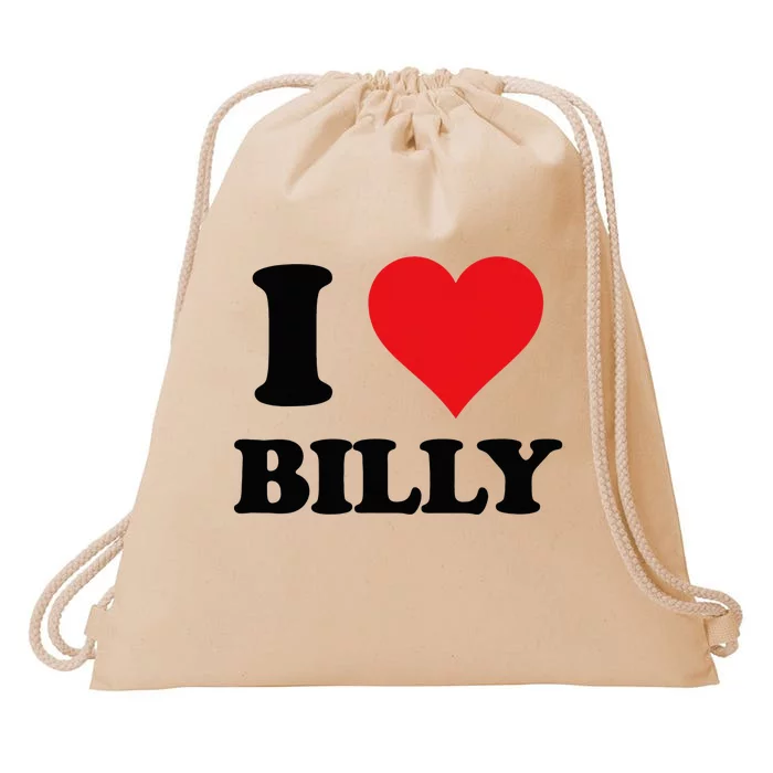 Custom Name Heart Design Personalized Gift Drawstring Bag