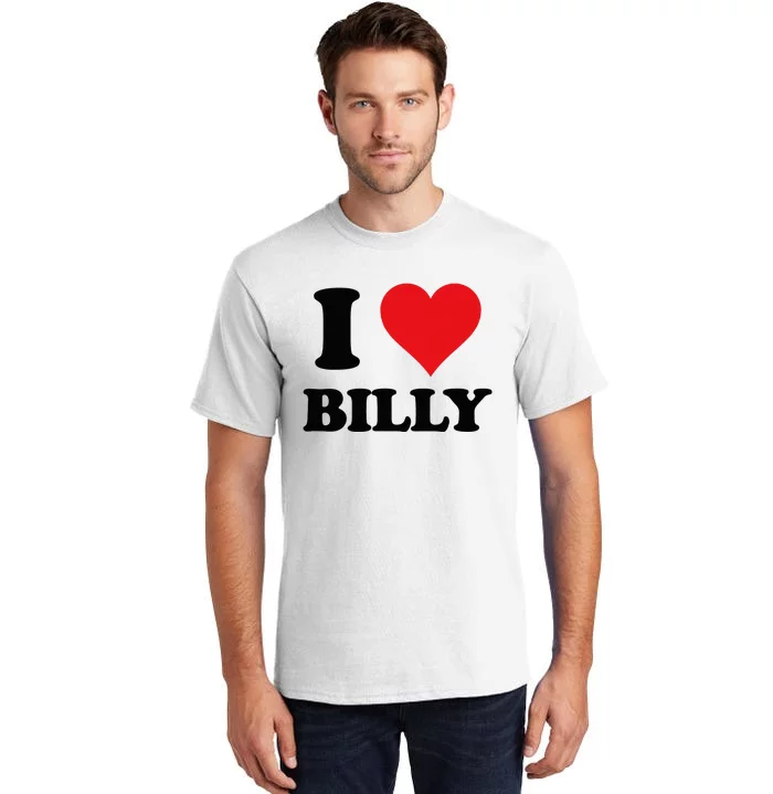 Custom Name Heart Design Personalized Gift Tall T-Shirt