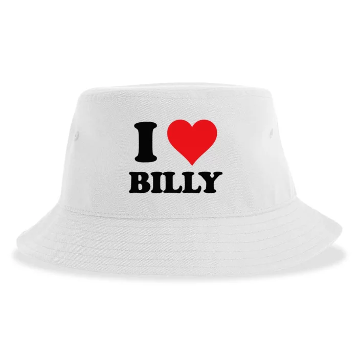 Custom Name Heart Design Personalized Gift Sustainable Bucket Hat