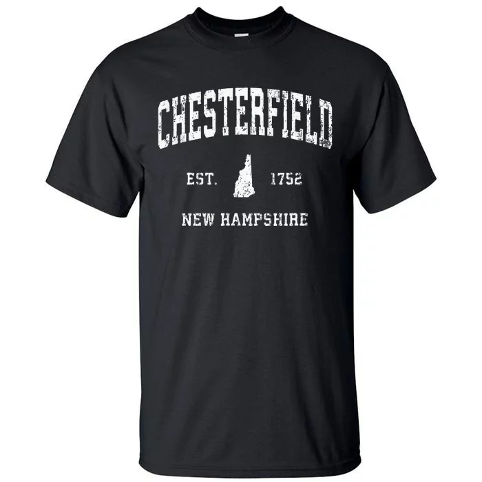 Chesterfield New Hampshire Nh Vintage Athletic Sports Design Tall T-Shirt