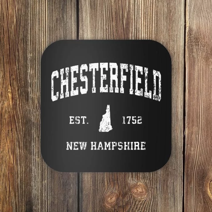 Chesterfield New Hampshire Nh Vintage Athletic Sports Design Coaster