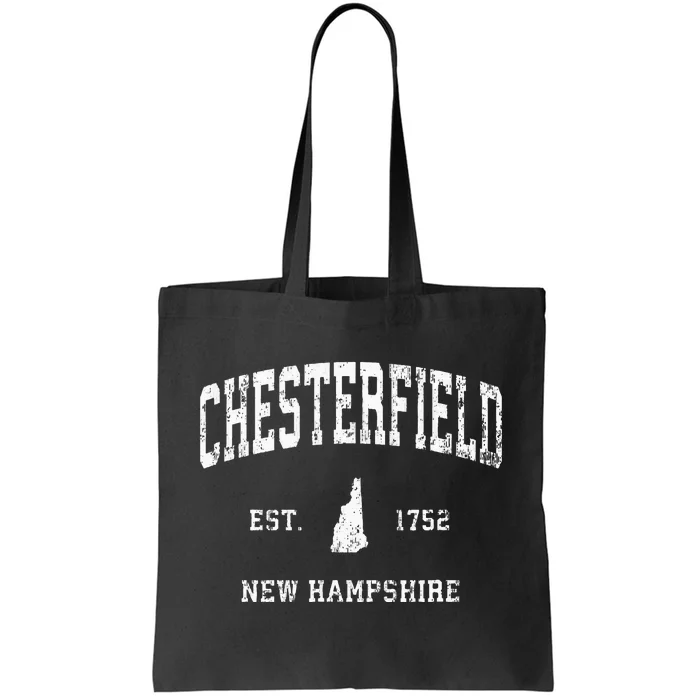 Chesterfield New Hampshire Nh Vintage Athletic Sports Design Tote Bag