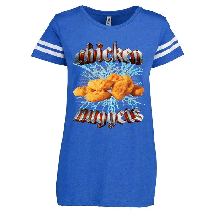 Chicken Nuggets Heavy Metal Hardcore Music Enza Ladies Jersey Football T-Shirt