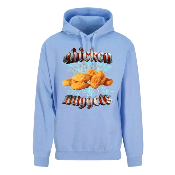 Chicken Nuggets Heavy Metal Hardcore Music Unisex Surf Hoodie