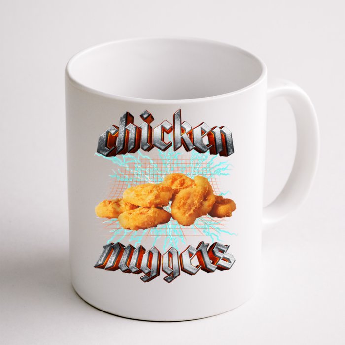 Chicken Nuggets Heavy Metal Hardcore Music Front & Back Coffee Mug