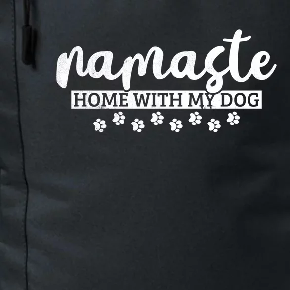 Cute Namaste Home With My Dog Funny Yoga Lover Tee Gift Daily Commute Backpack