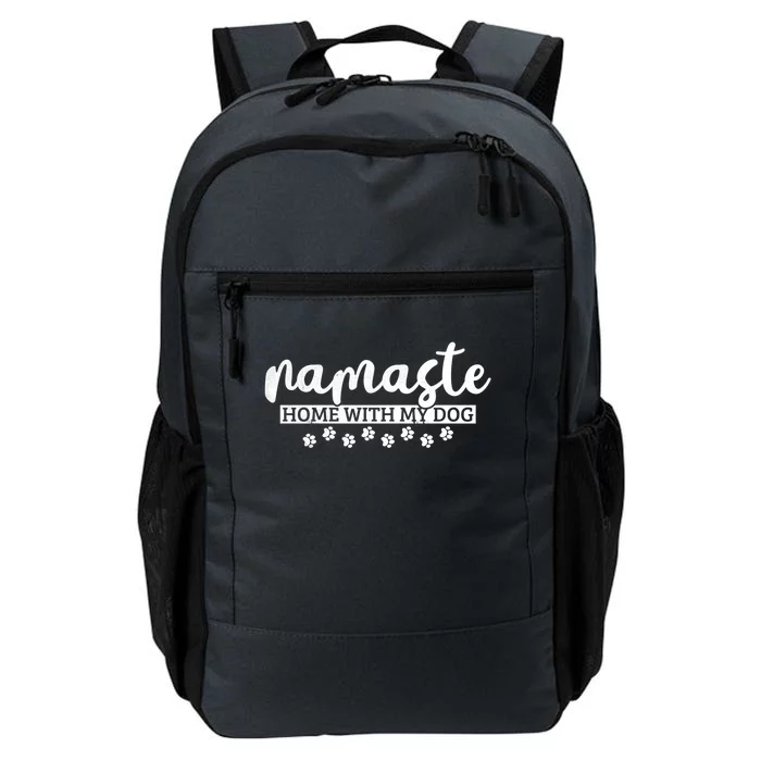 Cute Namaste Home With My Dog Funny Yoga Lover Tee Gift Daily Commute Backpack