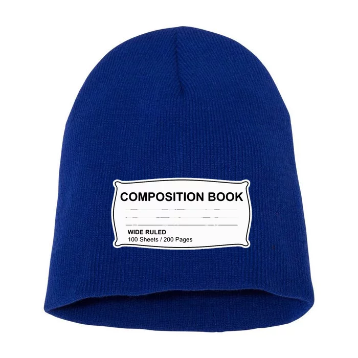 Composition Notebook Halloween Costume Couples Fancy Dress Short Acrylic Beanie