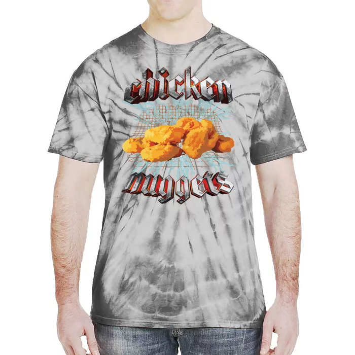 Chicken Nuggets Heavy Metal Hardcore Music Tie-Dye T-Shirt