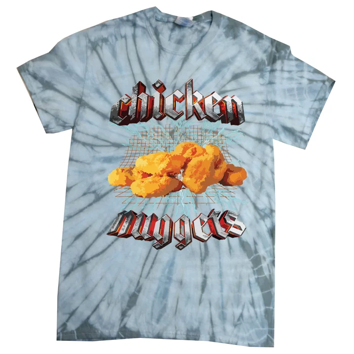 Chicken Nuggets Heavy Metal Hardcore Music Tie-Dye T-Shirt