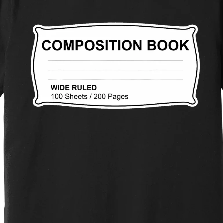 Composition Notebook Halloween Costume Couples Fancy Dress Premium T-Shirt