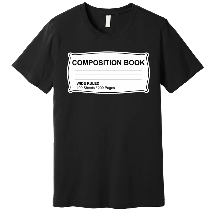 Composition Notebook Halloween Costume Couples Fancy Dress Premium T-Shirt