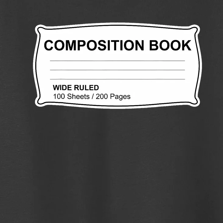 Composition Notebook Halloween Costume Couples Fancy Dress Toddler T-Shirt