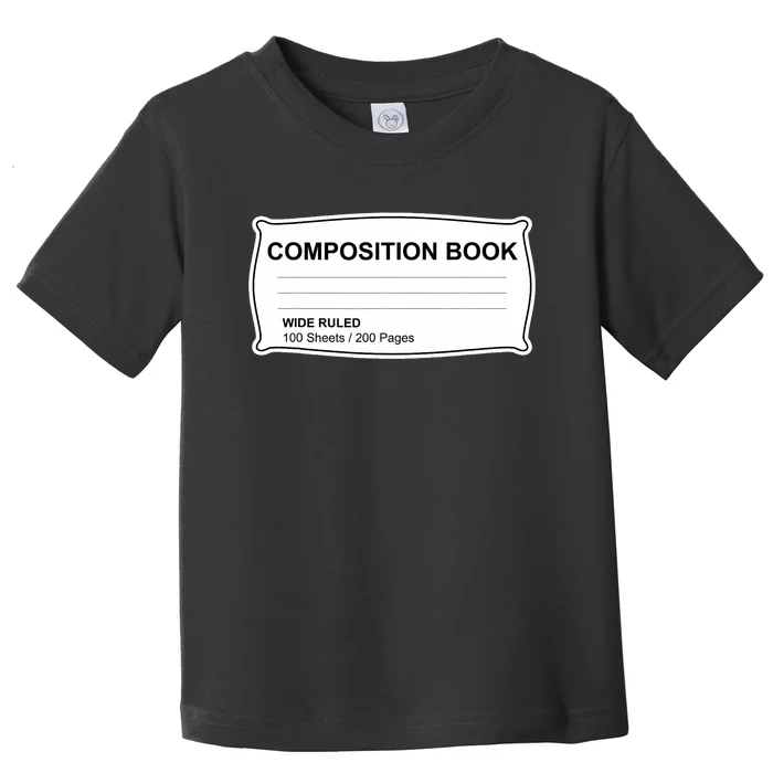 Composition Notebook Halloween Costume Couples Fancy Dress Toddler T-Shirt