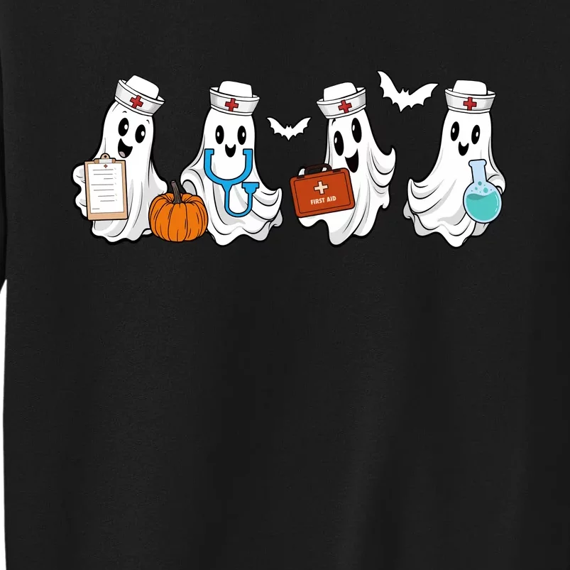 Cute Nurse Halloween Ghost Sweatshirt