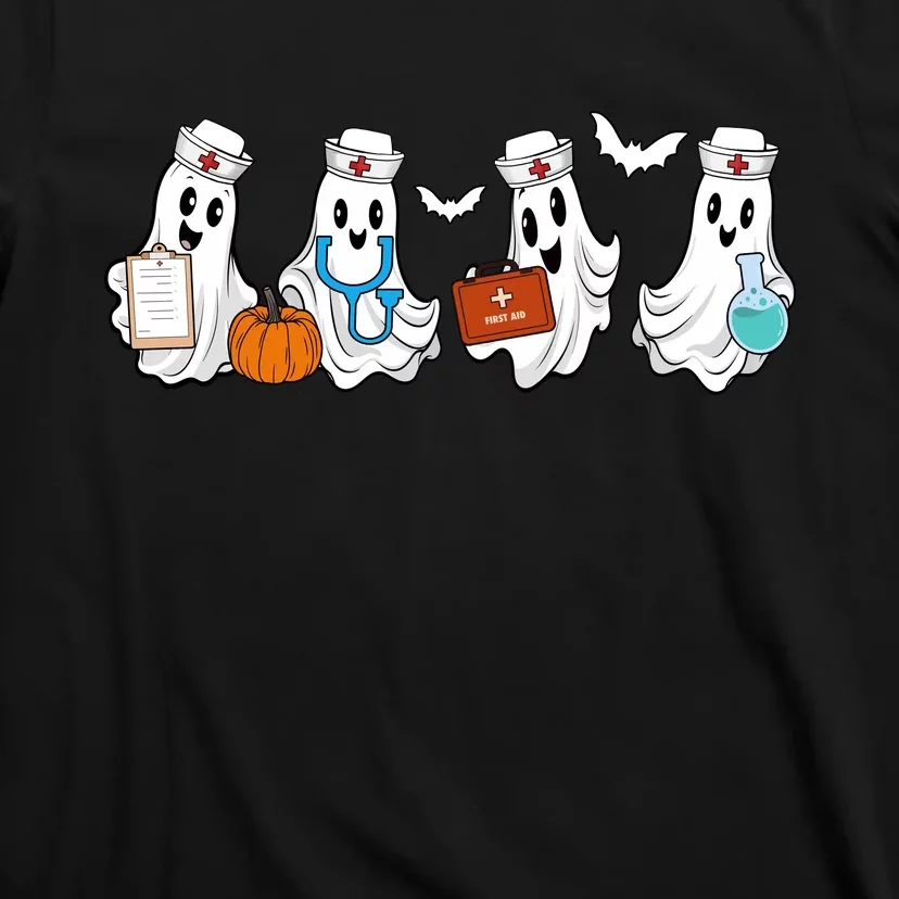 Cute Nurse Halloween Ghost T-Shirt