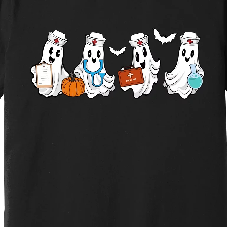 Cute Nurse Halloween Ghost Premium T-Shirt