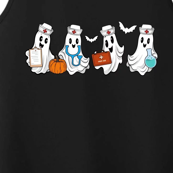 Cute Nurse Halloween Ghost Performance Tank