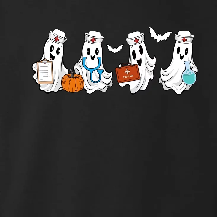 Cute Nurse Halloween Ghost Toddler Hoodie