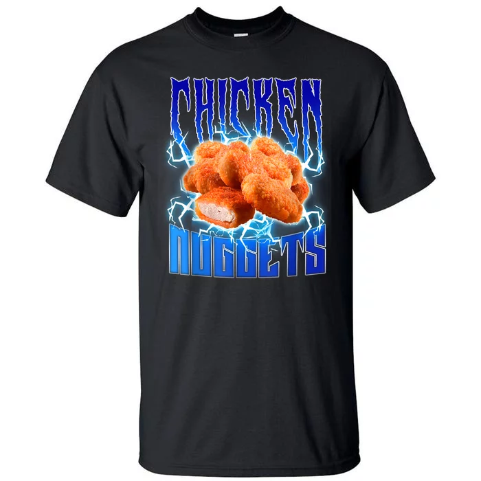 Chicken Nuggets Heavy Metal Funny Chicken Nuggets Lover Tall T-Shirt