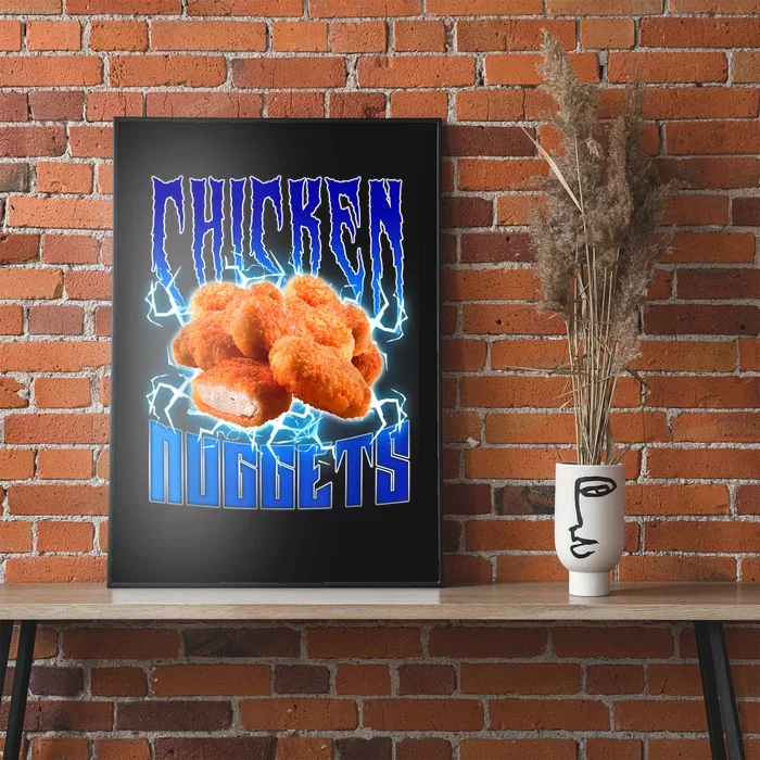 Chicken Nuggets Heavy Metal Funny Chicken Nuggets Lover Poster