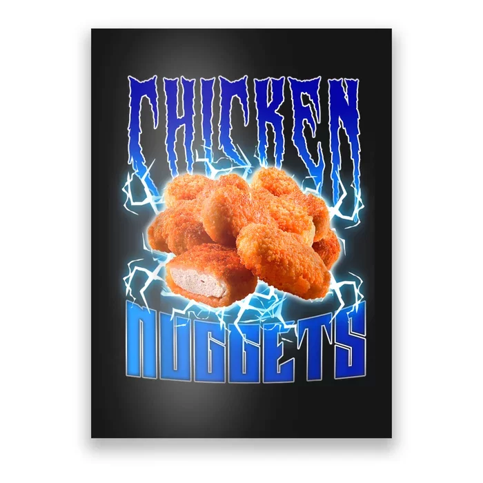 Chicken Nuggets Heavy Metal Funny Chicken Nuggets Lover Poster