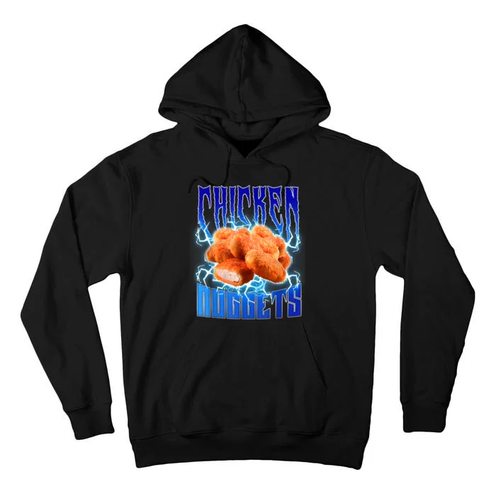 Chicken Nuggets Heavy Metal Funny Chicken Nuggets Lover Tall Hoodie