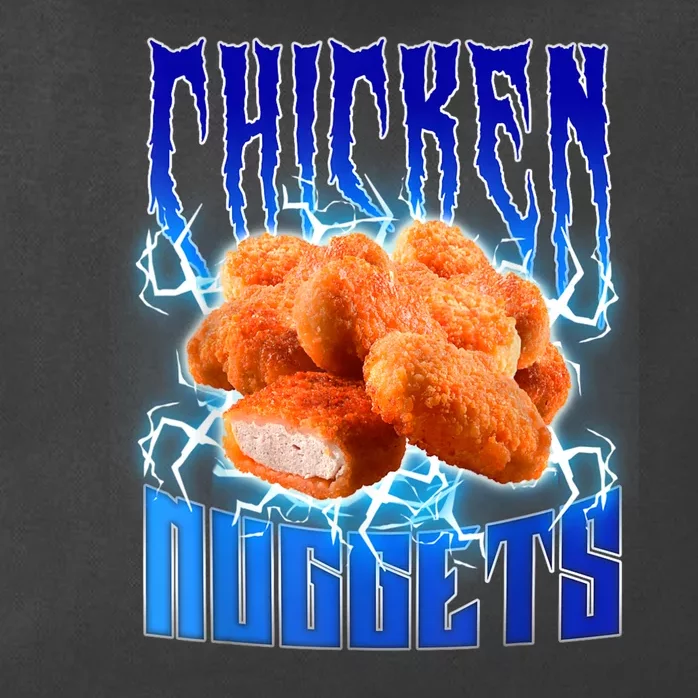 Chicken Nuggets Heavy Metal Funny Chicken Nuggets Lover Zip Tote Bag