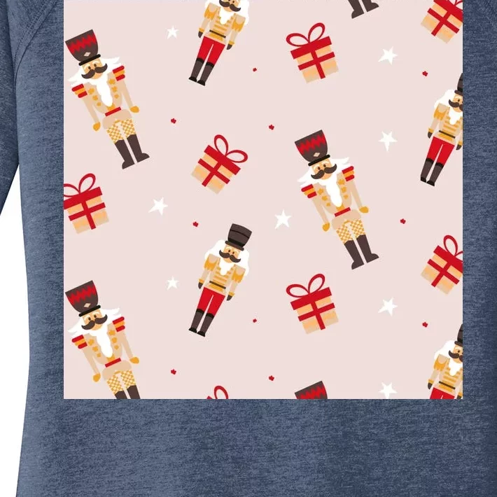 Christmas Nutcracker Holiday Women's Perfect Tri Tunic Long Sleeve Shirt