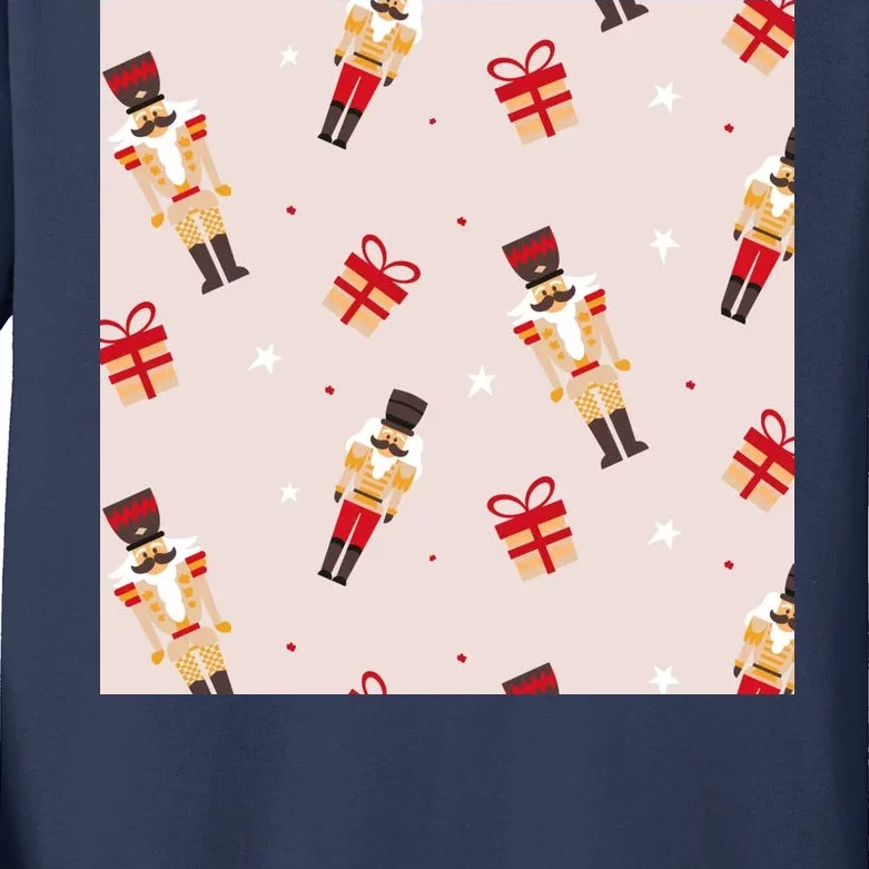 Christmas Nutcracker Holiday Kids Long Sleeve Shirt