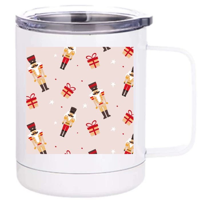 Christmas Nutcracker Holiday Front & Back 12oz Stainless Steel Tumbler Cup