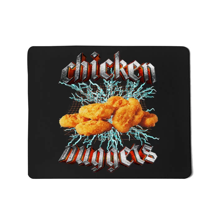 Chicken Nuggets Heavy Metal Hardcore Music Mousepad